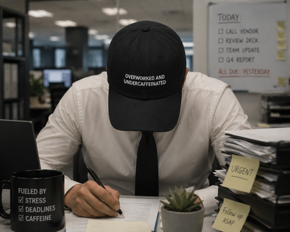 Overworked Baseball Hat