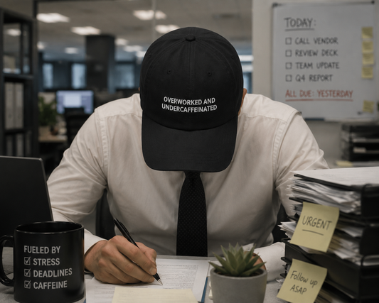 Overworked Baseball Hat
