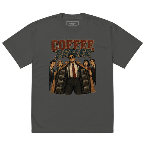 Coffee Dealer Oversized Faded Tee